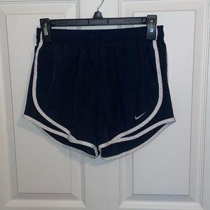 nike black and white shorts